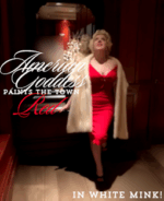 *American Goddess Paints the Town Red in White Mink* ~ While you sit at home blue! Fur Glamour Financial Worship VIDEO
